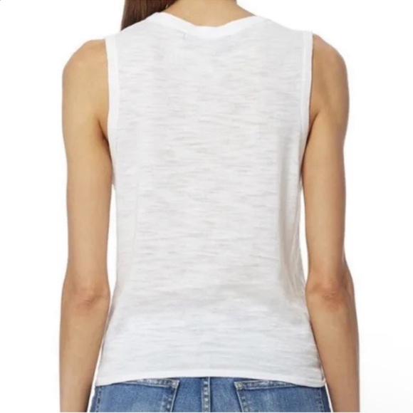 360 Sweater White Arwen Cotton Tie Tank Size Medium - Picture 7 of 9